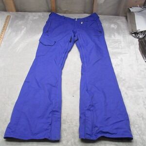 Volcom Elko Snow Pants Women Medium‎ Blue Cargo Technical Winter Outdoor 34x33